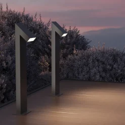 Lampioni Da Giardino-Maytoni guss lampione da giardino led 3000k ip65 nero moderno