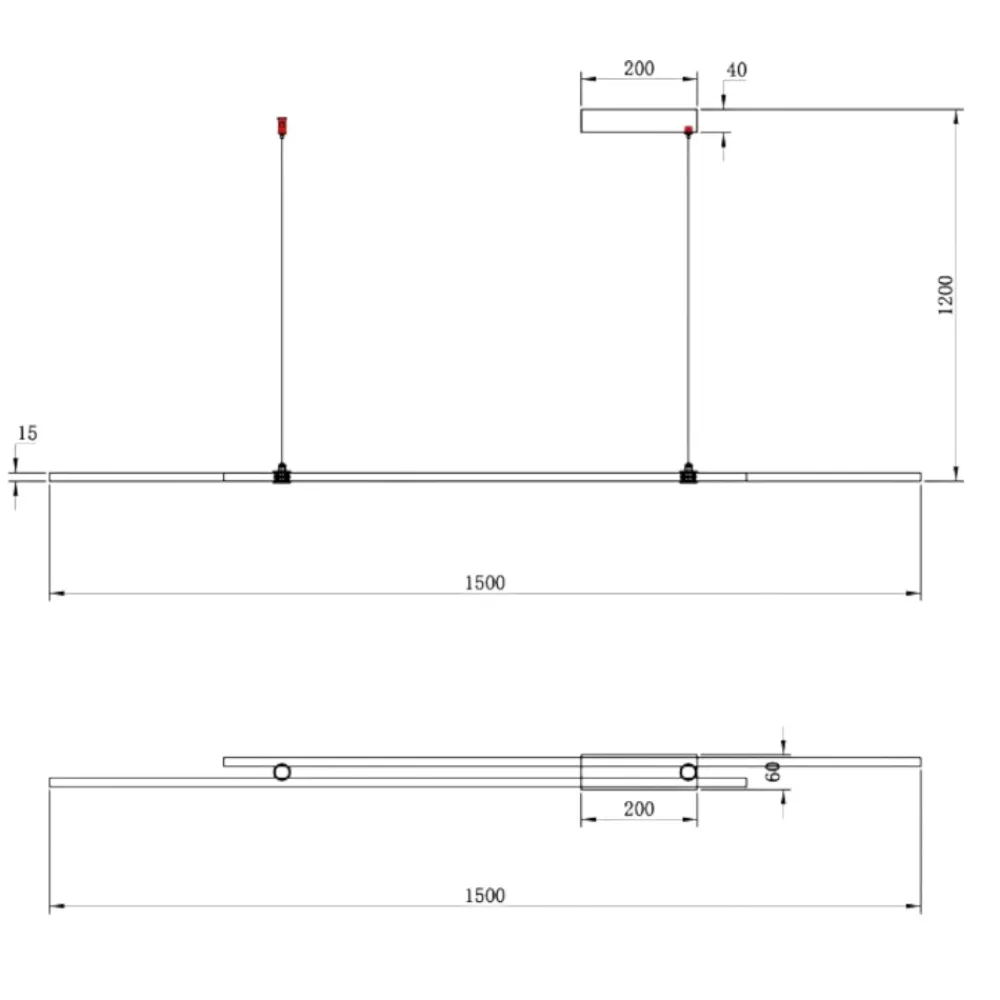 Lampadari Cucina-Maytoni halo lampadario per cucina moderna led 4000k dimmerabile