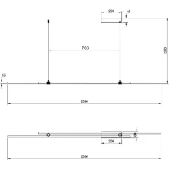 Lampadari Cucina-Maytoni halo lampadario per tavolo cucina led 2600k a 3500k