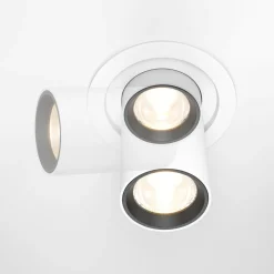 Faretti Da Incasso-Maytoni hidden faretto da incasso led 10w 3000k 220v tondo bianco orientabile retrattile
