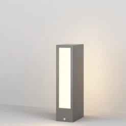 Lampioni Da Giardino-Maytoni hof lampione basso da giardino led 3000k ip65 grigio