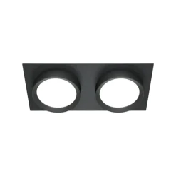 Faretti Da Incasso-Maytoni hoop cestello faretto nero da incasso a soffitto 2 luci gx53