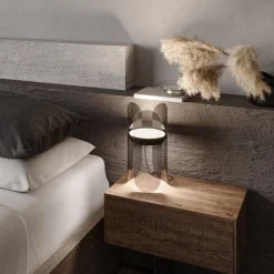Abat Jour-Maytoni insight lampada abat-jour moderna nera bidirezionale led 3000k
