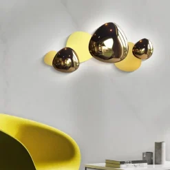 Applique Da Parete-Maytoni jack stone applique design moderna colore oro led 3000k