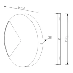 Applique Da Parete-Maytoni jupiter applique da parete circolare minimal led 3000k