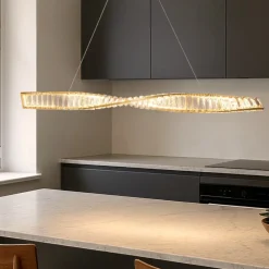Lampadari Cucina-Maytoni krone lampadario da cucina effetto cristallo led 3000k