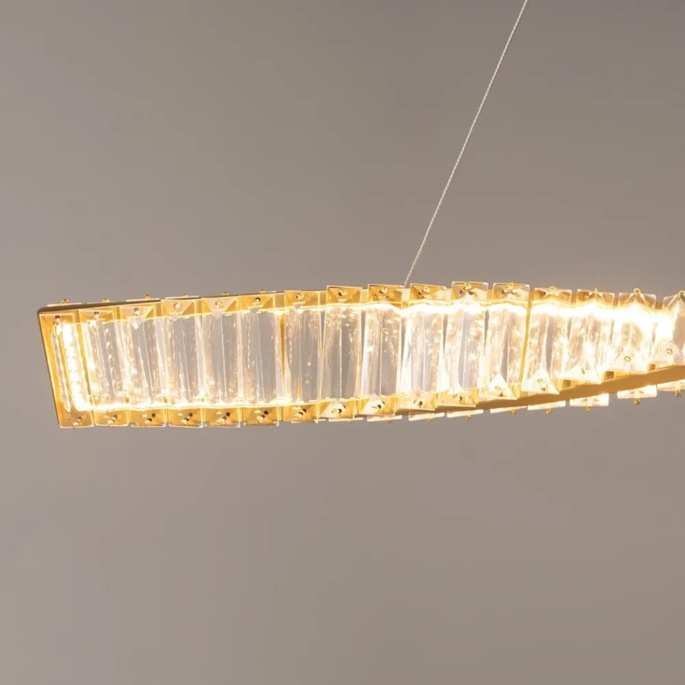 Lampadari Cucina-Maytoni krone lampadario da cucina effetto cristallo led 3000k