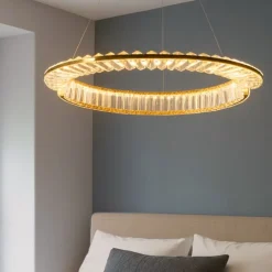 Lampadario Camera Da Letto-Maytoni krone lampadario per camera da letto effetto cristallo led 3000k