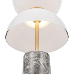 Lampade Da Tavolo-Maytoni kyoto lampada da tavolo moderna effetto marmo led 3000k