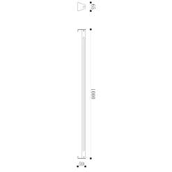 Lampade Da Esterno Giardino-Maytoni lampada da esterno edge design minimal led 3000k ip65