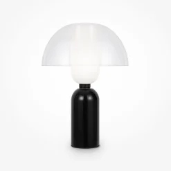 Lampade Da Tavolo-Maytoni lampada da tavolo moderna nera in metallo e ceramica