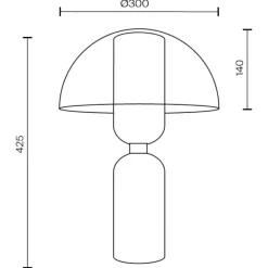 Lampade Da Tavolo-Maytoni lampada da tavolo moderna nera in metallo e ceramica