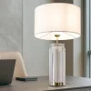 Lampade Da Tavolo-Maytoni lampada da tavolo muse per soggiorno moderna oro ottone base in vetro