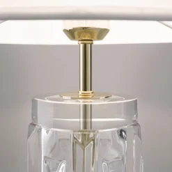 Lampade Da Tavolo-Maytoni lampada da tavolo muse per soggiorno moderna oro ottone base in vetro