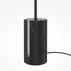 Lampade Da Terra-Maytoni lampada da terra kyoto per salotto led 3000k base in marmo nero
