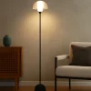 Lampade Da Terra-Maytoni lampada da terra moderna nera per salotto minimale h139 cm