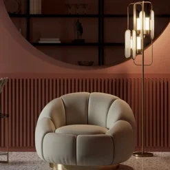 Lampade Da Terra-Maytoni lampada da terra moderna effetto marmo per salotto elegante