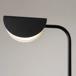 Lampade Da Terra-Maytoni lampada da terra mollis moderna nera per salotto h140 cm