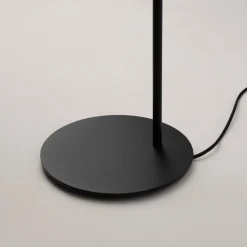 Lampade Da Terra-Maytoni lampada da terra mollis moderna nera per salotto h140 cm