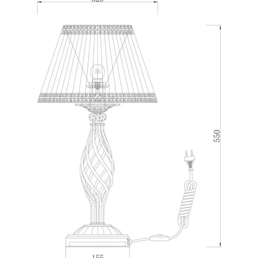 Lampade Da Tavolo-Maytoni lampada per tavolo salotto grace bronzo paralume in tessuto