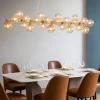 Lampadari Moderni-Maytoni lampadario dallas per soggiorno oro sfere di vetro ambra