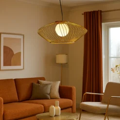 Lampadari Moderni-Maytoni lampadario design metallo oro per soggiorno plec