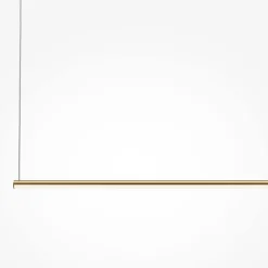 Lampadari Moderni-Maytoni lampadario halo led moderno orizzontale per tavolo cilindro oro