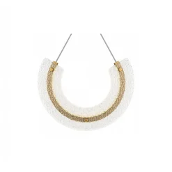 Lampadario Camera Da Letto-Maytoni lampadario led 18w 3000k maya arco pendente oro vetro lavorato
