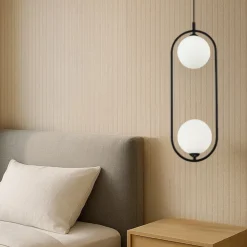 Lampadario Camera Da Letto-Maytoni lampadario nero pendente per comodino camera da letto