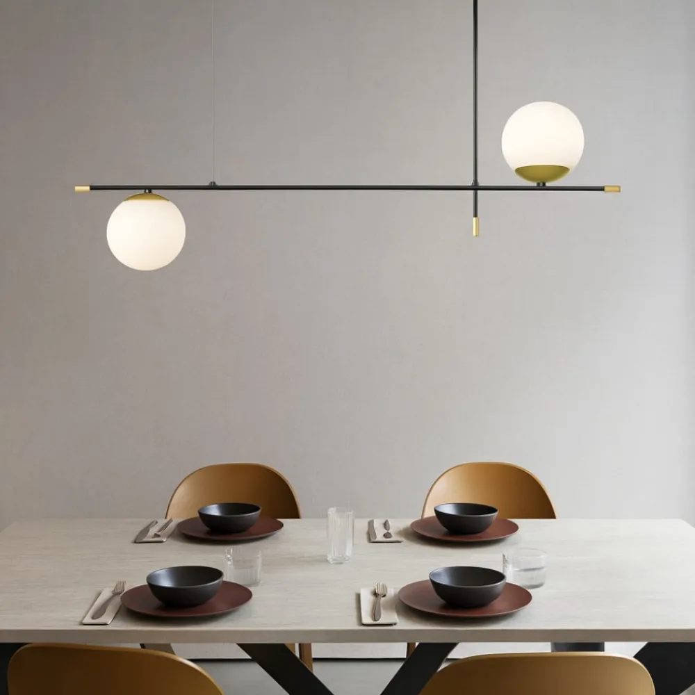 Lampadari Moderni-Maytoni lampadario nostalgia per tavolo soggiorno nero oro contemporaneo