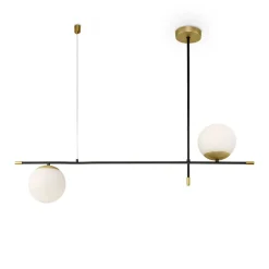 Lampadari Moderni-Maytoni lampadario nostalgia per tavolo soggiorno nero oro contemporaneo