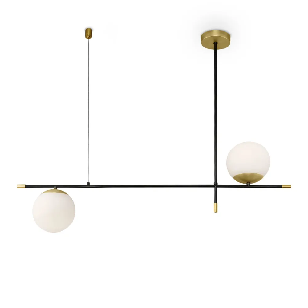 Lampadari Moderni-Maytoni lampadario nostalgia per tavolo soggiorno nero oro contemporaneo