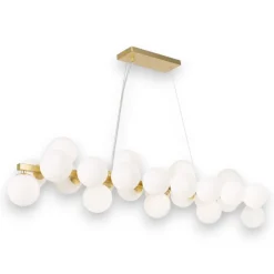 Lampadari Moderni-Maytoni lampadario oro moderno dallas per soggiorno sfere in vetro