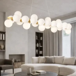 Lampadari Moderni-Maytoni lampadario oro moderno dallas per soggiorno sfere in vetro