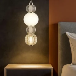Lampadario Camera Da Letto-Maytoni lampadario per camera da letto collar led 17w 3000k di vetro contemporaneo