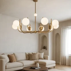 Lampadari Moderni-Maytoni lampadario per salotto rendez-vous contemporaneo oro ottone