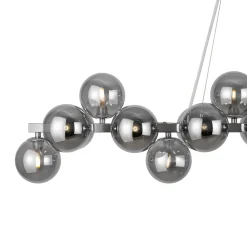 Lampadari Moderni-Maytoni lampadario per soggiorno moderno dallas sfere vetro fume