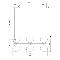 Lampadari Cucina-Maytoni lampadario ring per cucina moderna bianco sfere vetro bianco