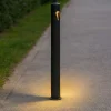 Lampioni Da Giardino-Maytoni lampioncino moderno hagen per esterno led 5w 3000k grafite da giardino