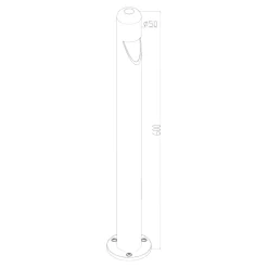 Lampioni Da Giardino-Maytoni lampioncino moderno hagen per esterno led 5w 3000k grafite da giardino