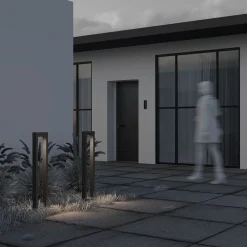 Lampioni Da Giardino-Maytoni lampione da giardino bonn led 3000k ip65 grigio