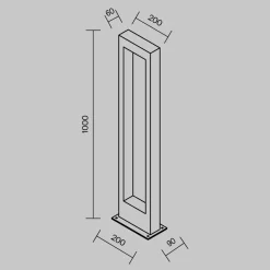 Lampioni Da Giardino-Maytoni lampione da giardino bonn led 3000k ip65 grigio