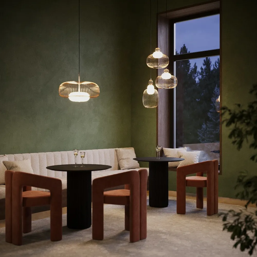 Lampadari Cucina-Maytoni levitation lampadario per cucina traforata