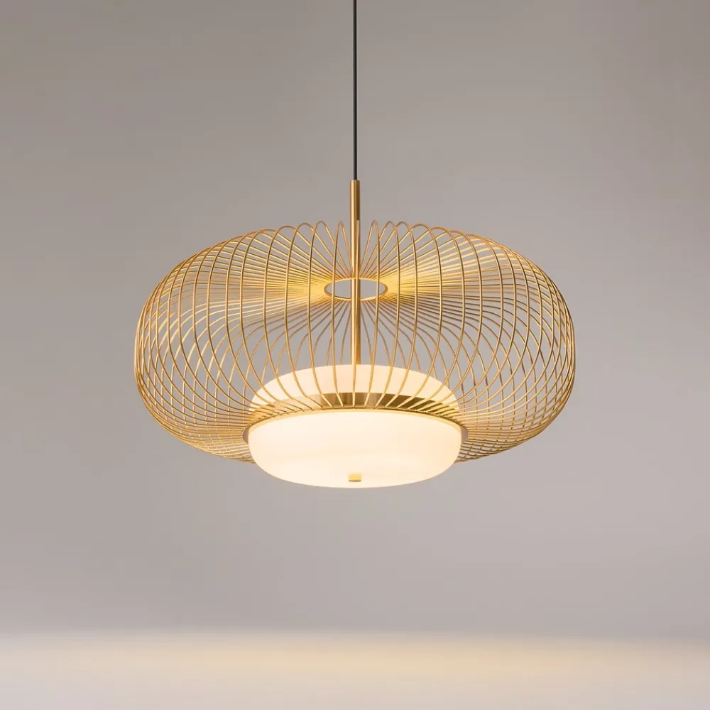 Lampadari Cucina-Maytoni levitation lampadario per cucina oro led 3000k
