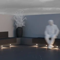 Segnapasso Led-Maytoni limo segnapasso bianco per esterno moderno da incasso led 3000k ip65