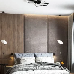 Plafoniere Moderne-Maytoni line plafoniere led 80w 3000k geometrica rettangoli nera per soggiorno