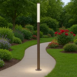 Lampioni Da Giardino-Maytoni lit lampione da giardino led 3000k ip65 colore marrone