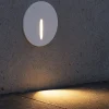Segnapasso Led-Maytoni lock segnapasso tondo led per esterno da incasso 3w 3000k ip54