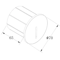 Segnapasso Led-Maytoni lock segnapasso tondo led per esterno da incasso 3w 3000k ip54
