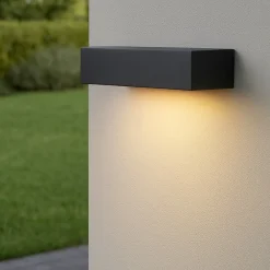 Applique Da Esterno-Maytoni lot applique da esterno led 3000k ip65 rettangolare